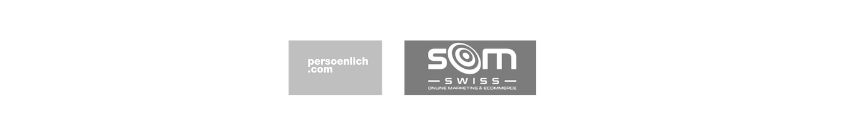 Logos von persönlich.com und SOM Swiss / SOM-Online-Konferenz, verlinkt auf ein Interview vom Oktober 2025 sowie auf die Studie „KI im Schweizer Marketing“ von Monika Liechti, Expertin für KI in Marketing und Kommunikation.
