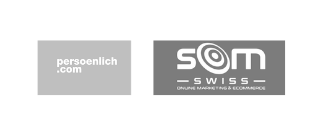 Logos von persönlich.com und SOM Swiss / SOM-Online-Konferenz, verlinkt auf ein Interview vom Oktober 2025 sowie auf die Studie „KI im Schweizer Marketing“ von Monika Liechti, Expertin für KI in Marketing und Kommunikation.